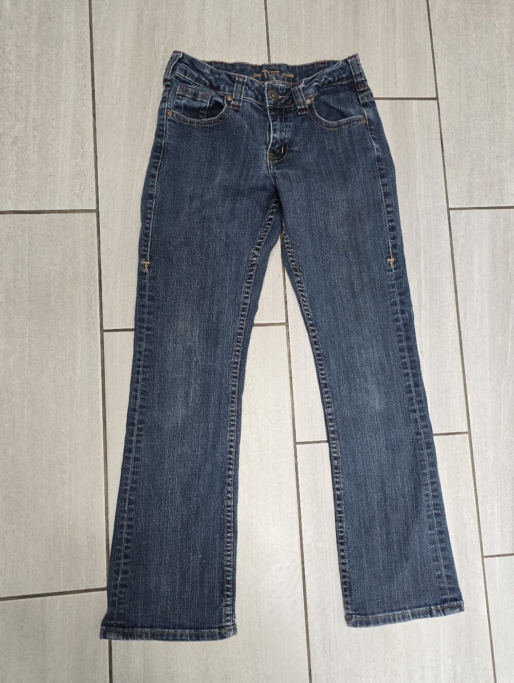 Cowgirl Tuff Womens 26x31 Bootcut Jeans Western Rodeo Medium Wash Stretch Denim